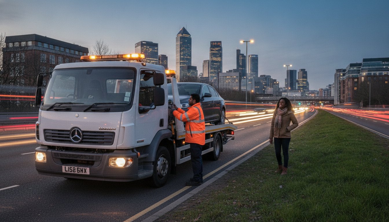 Car Broke Down in East London? Your 24/7 Guide to Recovery and Safety