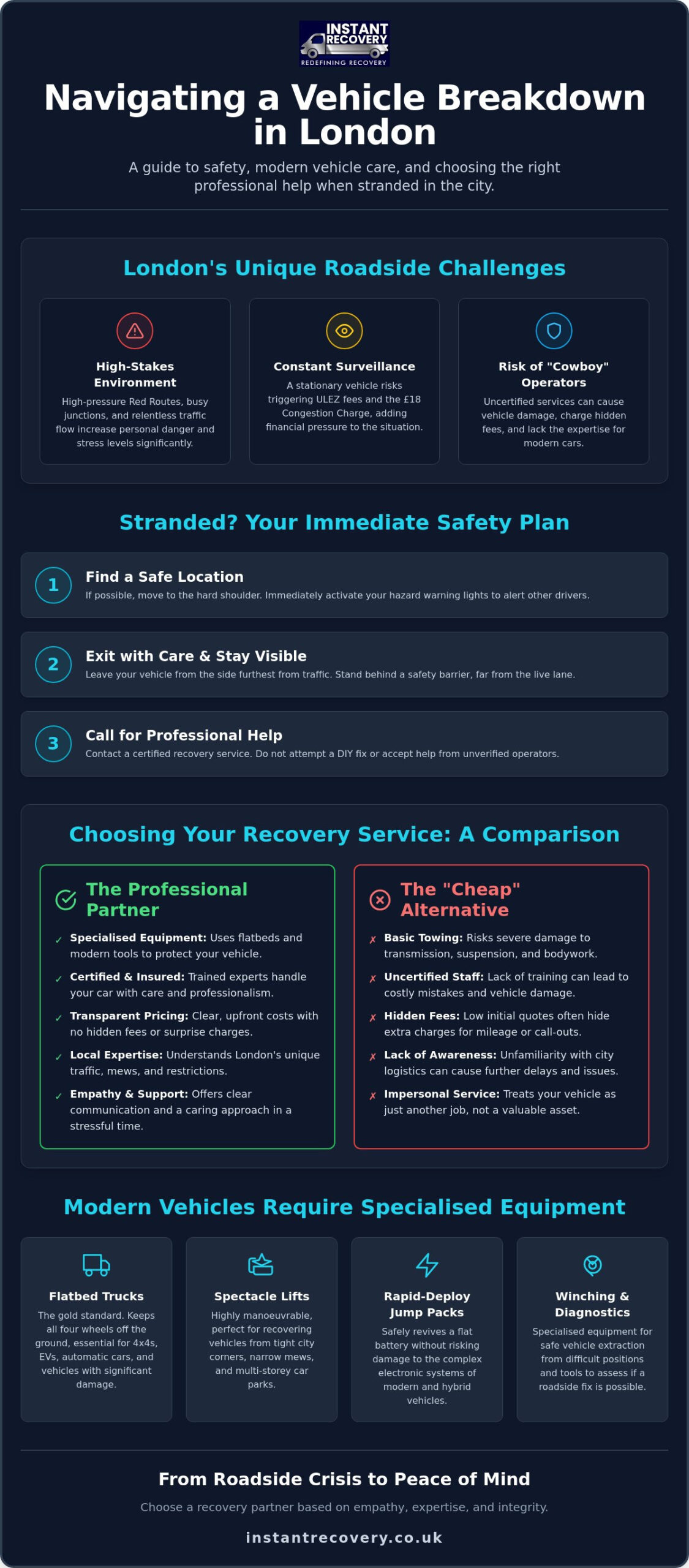 Fast Car Recovery London: 24/7 Roadside Assistance