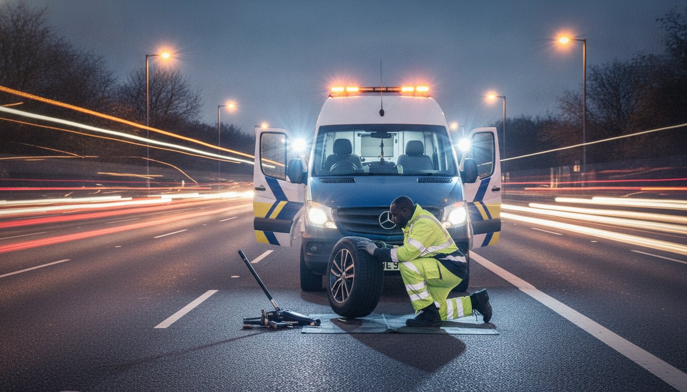 Roadside Tyre Change East London: Rapid 24/7 Emergency Support