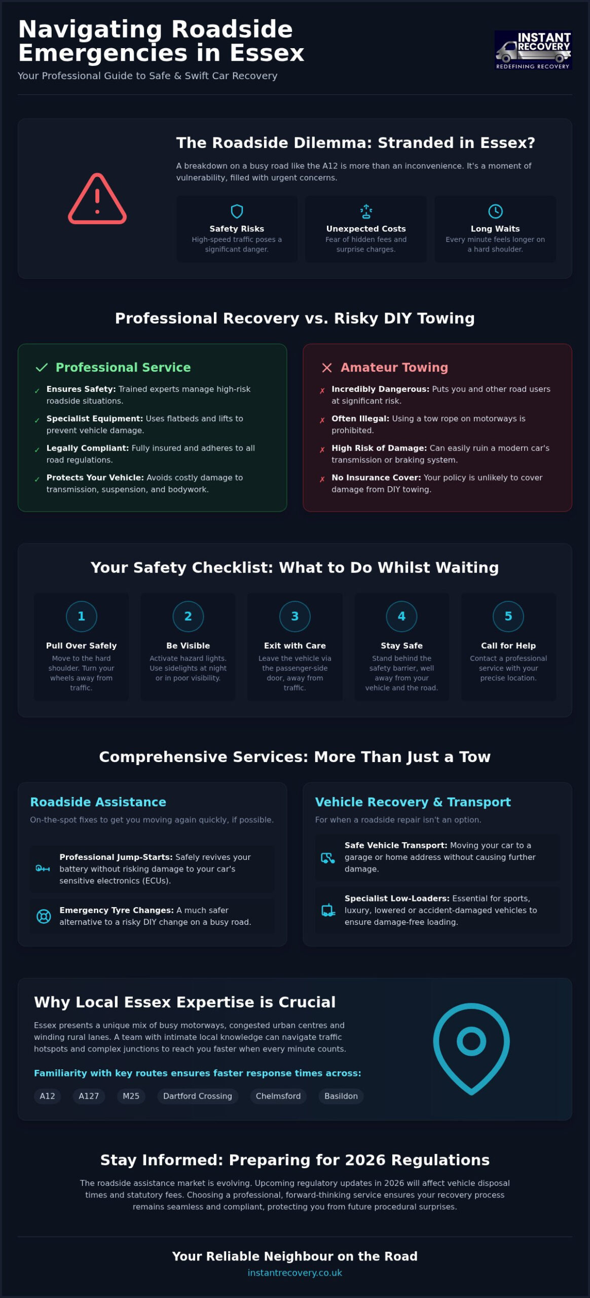 Car Recovery Essex: Your 2026 Guide to Professional Roadside Assistance
