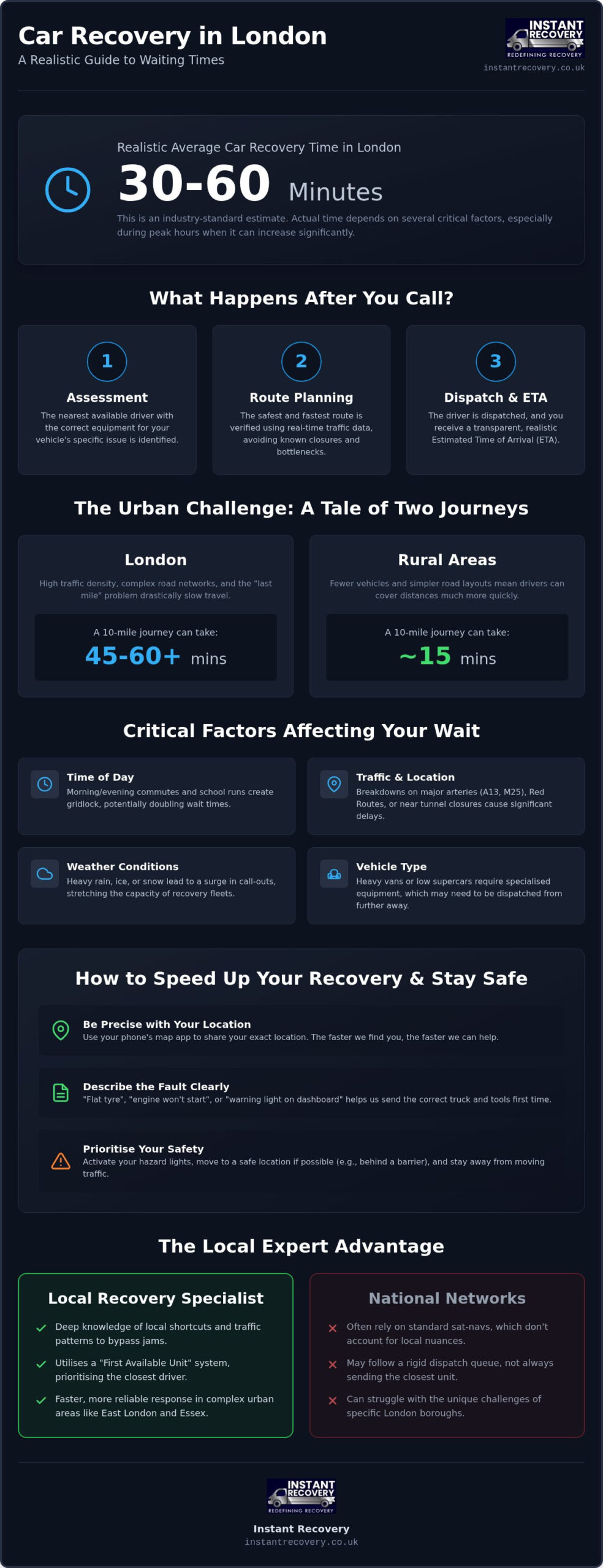 Average Car Recovery Time London: What to Expect in 2026