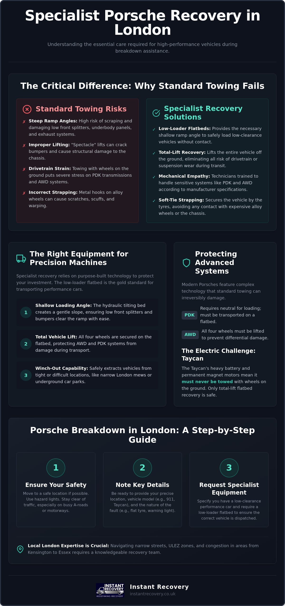 Porsche Recovery London: Specialist 24/7 Breakdown Assistance